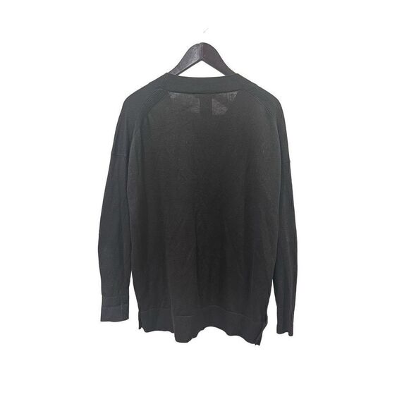 Matty M Women's V Neck Sweater with Side Slits Medium - Picture 4 of 5